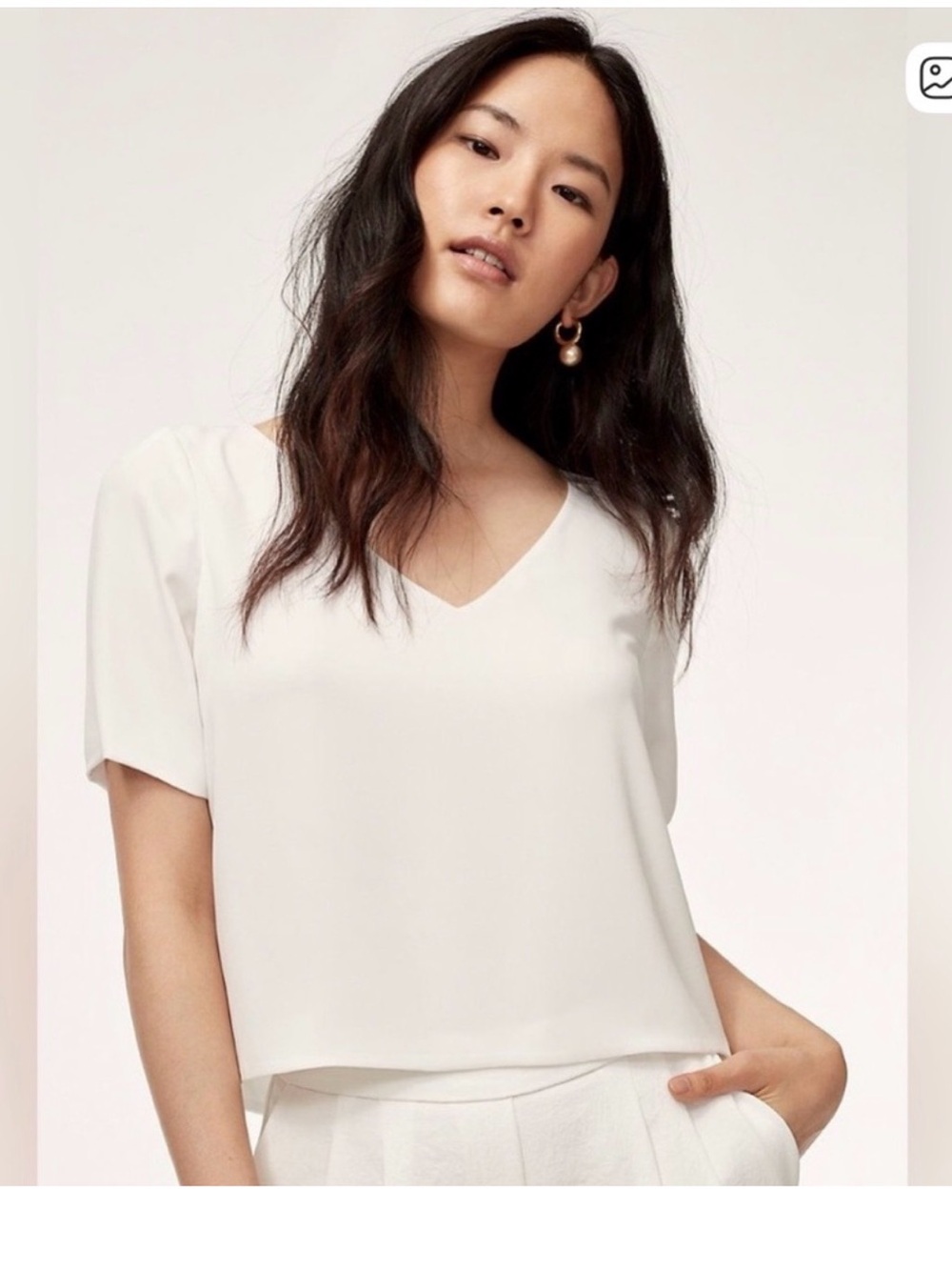 Aritzia Babaton Randy Blouse (White)